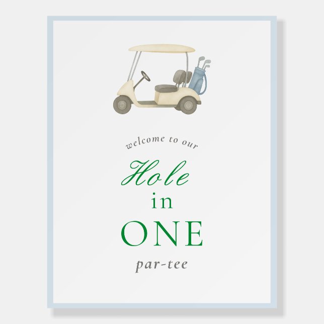 Golf Theme Welcome Sign (Front)