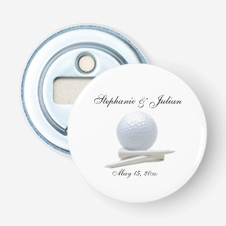 Golf Theme White  Bottle Opener