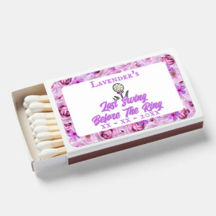Golf Themed Bach Party or Bridal Shower Lavender Matchboxes