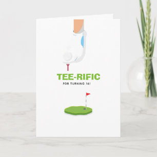 Golf Themed Birthday Card
