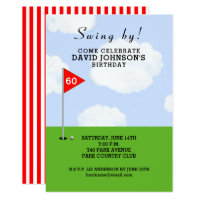 golf-themed birthday invitation