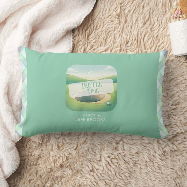 Golf Themed Birthday Throw Pillow (Blanket)