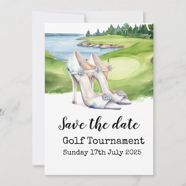 Golf-Themed Bridal Shower Invitation – Fore  (Front)