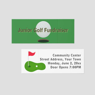 Golf Themed Event Ticket