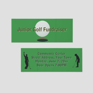 Golf Themed Event Ticket