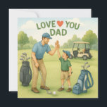 Golf themed for Dad  Holiday Card<br><div class="desc">Golf themed for Dad Thank You Card</div>