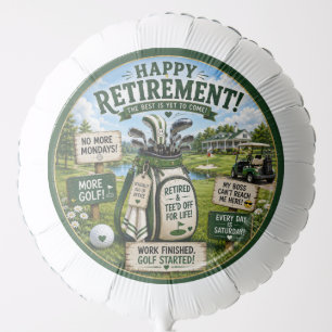 Golf themed for Golfer Retirement Party Balloon