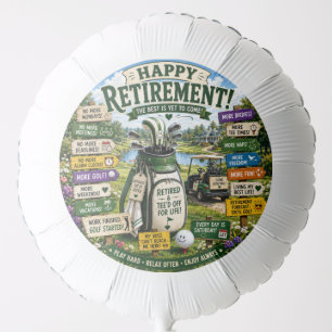 Golf themed for Golfer Retirement Party Balloon