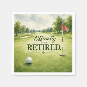 Golf themed for Golfer Retirement Party Napkins