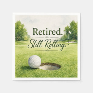 Golf themed for Golfer Retirement Party Napkins