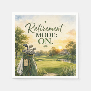 Golf themed for Golfer Retirement Party Napkins