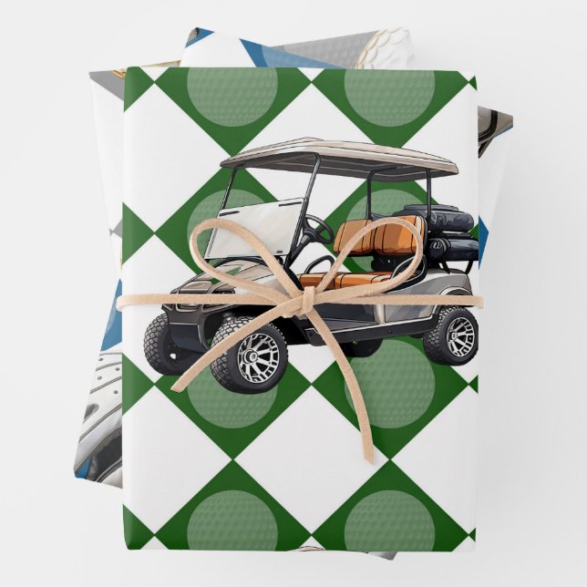 Golf themed for Golfer  Wrapping Paper Sheets (In situ)
