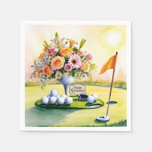 Golf themed for Golfer's Retirement Napkins