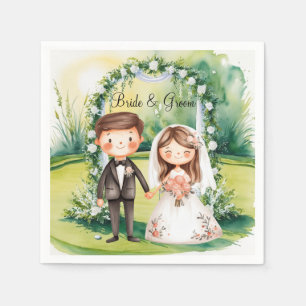 Golf themed for Golfer's Wedding Party  Napkins