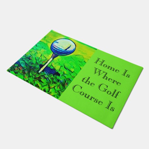 Golf Themed Home is Where the Golf Course Is Mat Zazzle