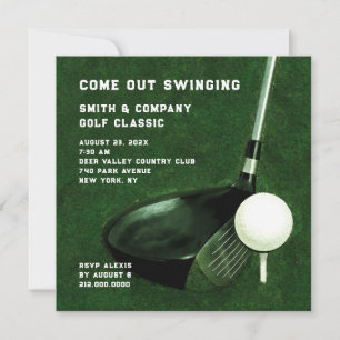 Golf Themed Invitation