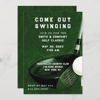 Golf Themed Invitation by ebbies at Zazzle