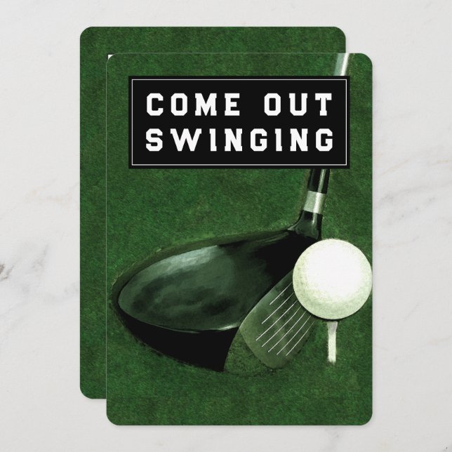 Golf Themed Invitation (Front/Back)