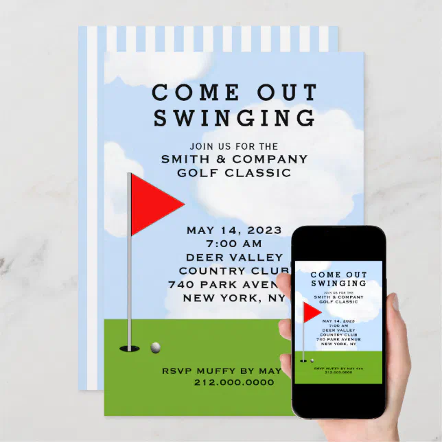 Golf Themed Invitations | Zazzle