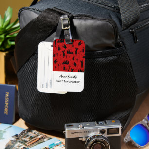 Golf-Themed Luggage Tag: Perfect for Avid Golfers Tag