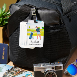 Golf-Themed Luggage Tag: Perfect for Avid Golfers Tag