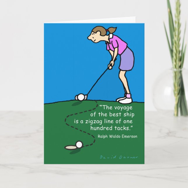 Golf-themed mother's day card (Front)