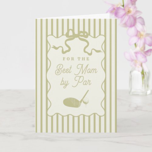 Golf Themed Mother's Day Card
