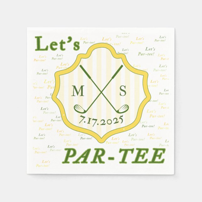 Golf Themed Par-tee  Napkins (Front)