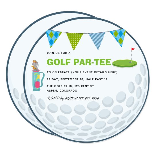 Golf Themed Party Invitation | Zazzle.com