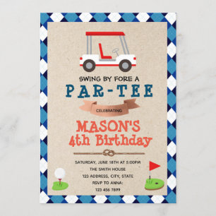 Golf Themed Party invitation