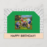 Happy Birthday, Whiskey and Golf Postcard – Stocklist