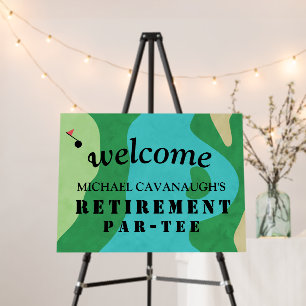 Golf Themed Retirement Par-Tee Welcome Foam Board