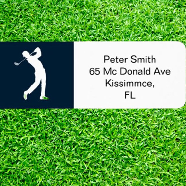 Golf-Themed Retirement Party Label (Score the perfect birthday gift for golf lovers with our unique golf labels! )