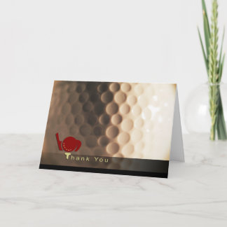 Golf Themed Thank You Card