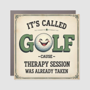 Golf Therapy Session Humor for Golfers Car Magnet