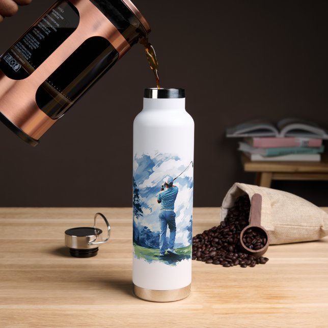 Golf Thermal Water Bottle (Coffee)