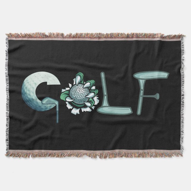 Golf Throw Blanket (Front)