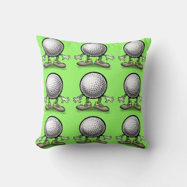 Golf Throw Pillow (Front)