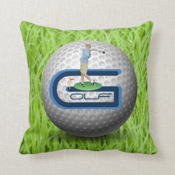 Golf Throw Pillow