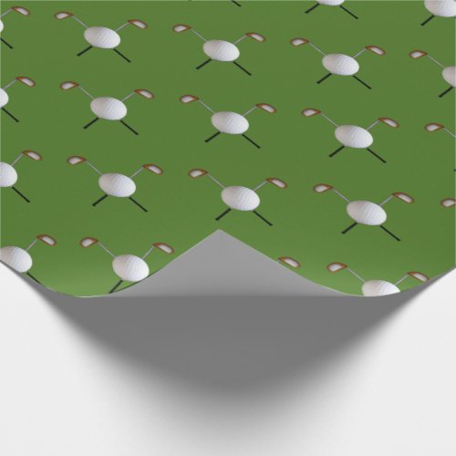 Golf Tiled Sticks  Ball Wrapping Paper