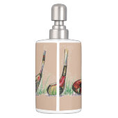 Golf Toothbrush Holder and Soap Dispenser (Back)