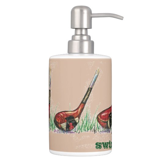 Golf Toothbrush Holder and Soap Dispenser (Right)