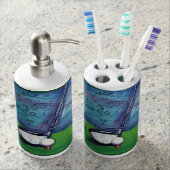 Golf Toothbrush Holder and Soap Dispenser (Front)