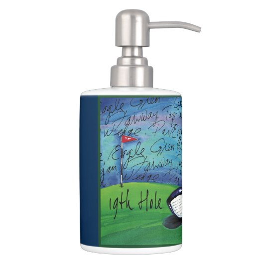 Golf Toothbrush Holder and Soap Dispenser (Right)