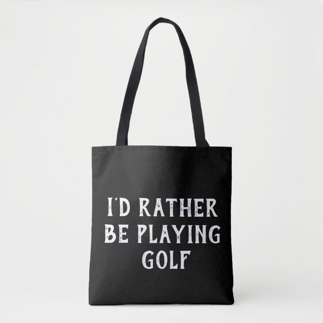 golf Tote bag template with changable text (Front)