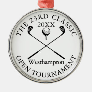 Golf Tournament Classic Event Award Metal Ornament
