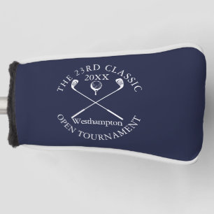 Golf Tournament Classic Event Navy Blue Head Cover