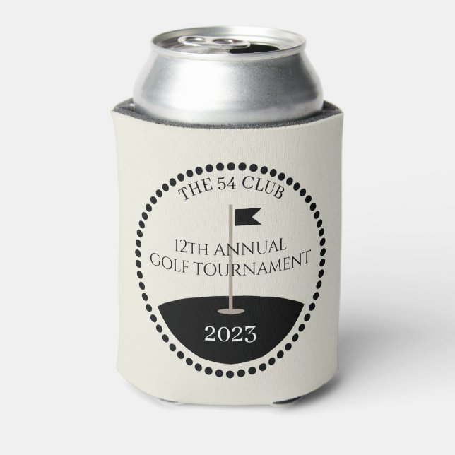 Golf Tournament Club Name Can Cooler (Can Back)