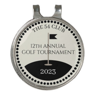 Golf Tournament Club Name Hat Clip