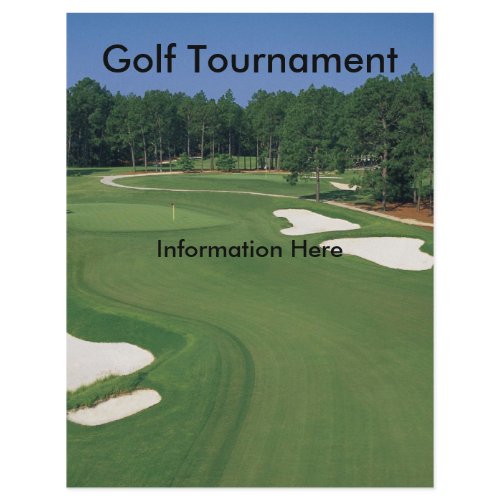 Golf Tournament Flyer zazzle_flyer